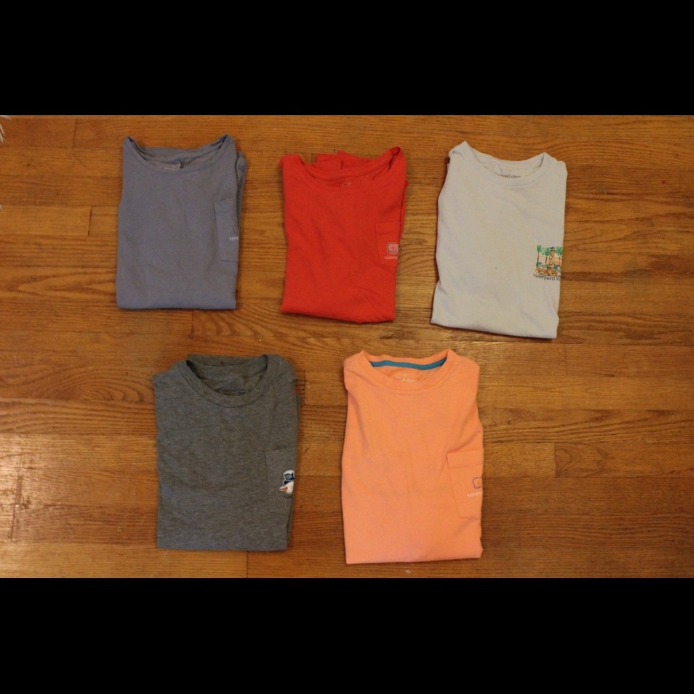 Set of 5 Vineyard Vines t-shirts